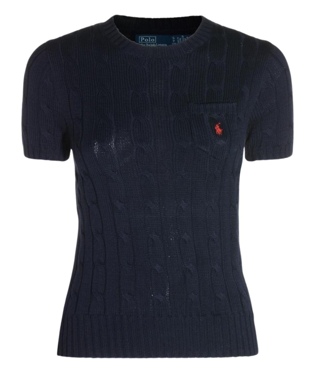 POLO RALPH LAUREN Синяя хлопковая футболка, фото 1