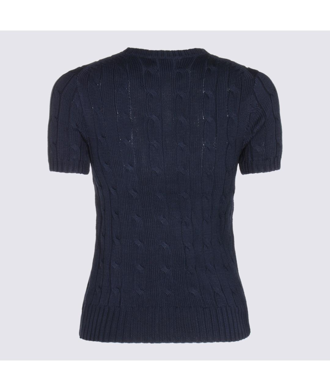 POLO RALPH LAUREN Синяя хлопковая футболка, фото 2