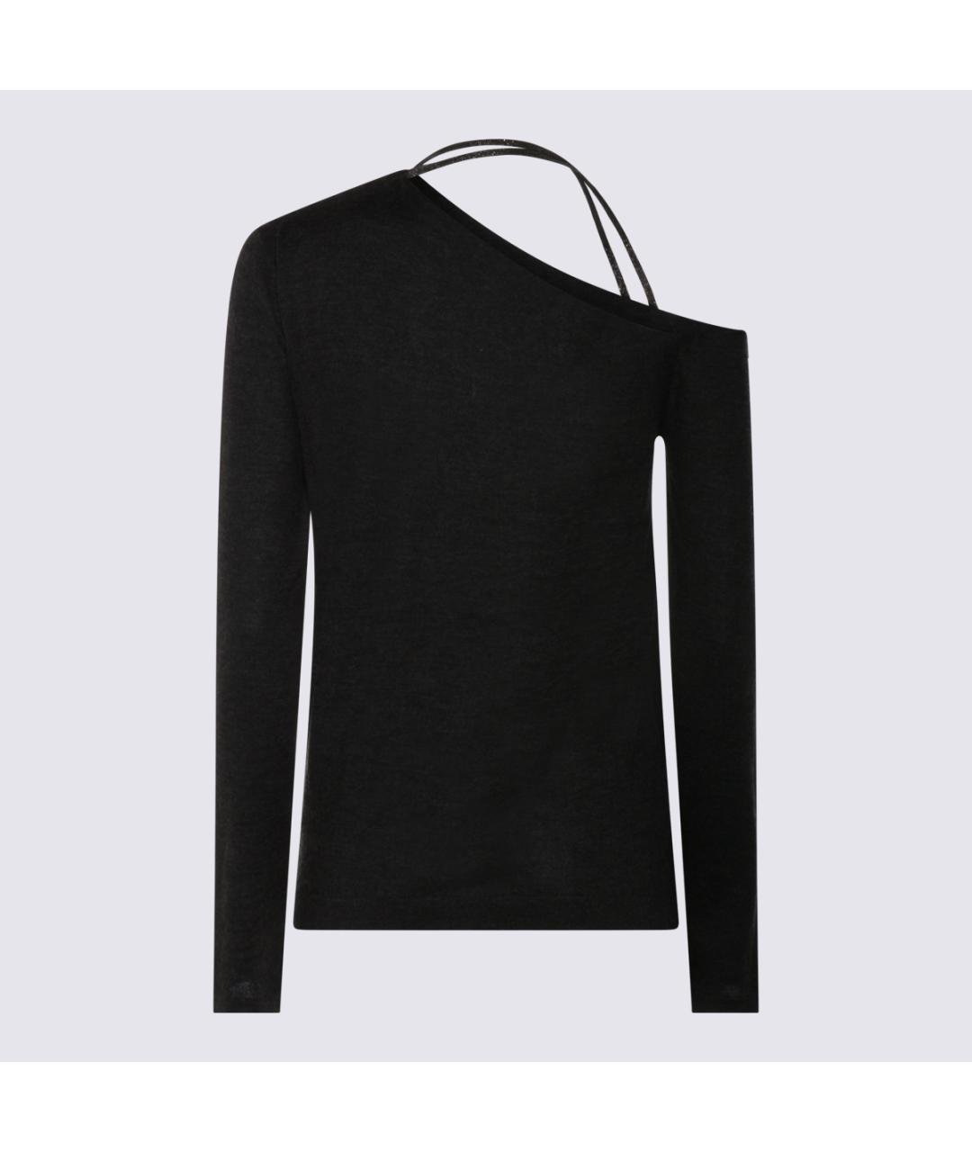 BRUNELLO CUCINELLI Антрацитовый кашемировый джемпер / свитер, фото 2