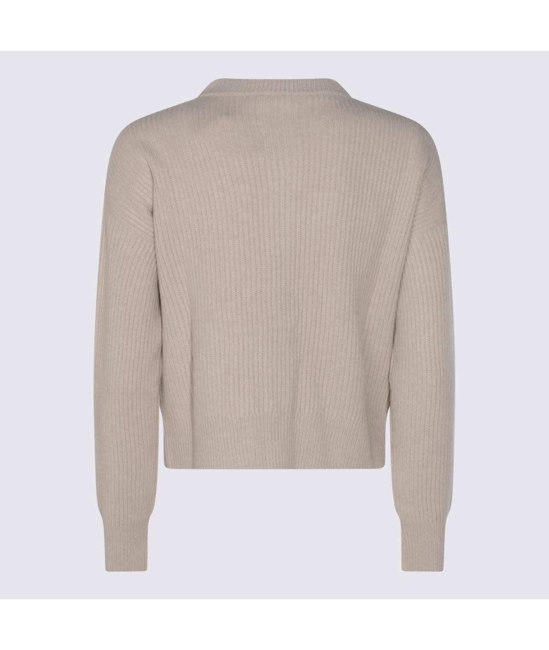 BRUNELLO CUCINELLI Бежевый шерстяной джемпер / свитер, фото 2
