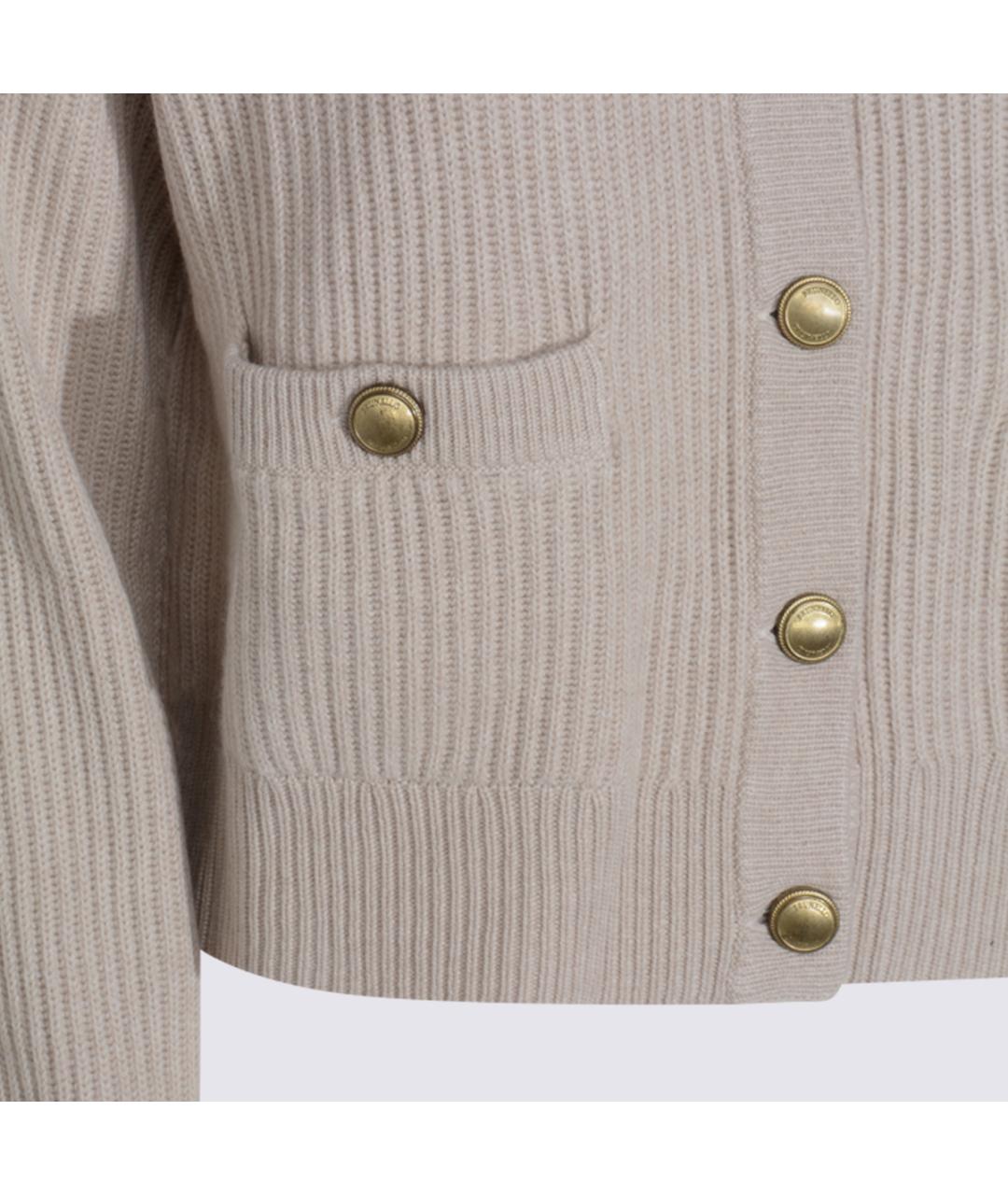 BRUNELLO CUCINELLI Бежевый шерстяной джемпер / свитер, фото 3