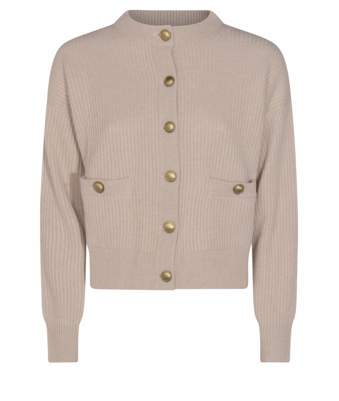 BRUNELLO CUCINELLI Бежевый шерстяной джемпер / свитер, фото 1