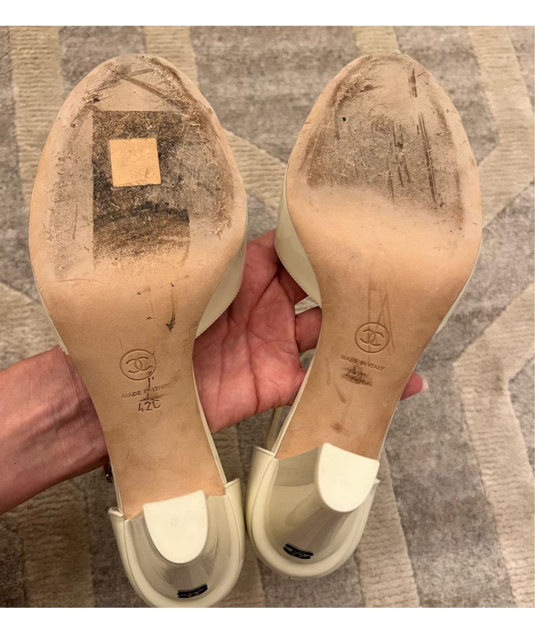 CHANEL Босоножки из лакированной кожи, фото 7