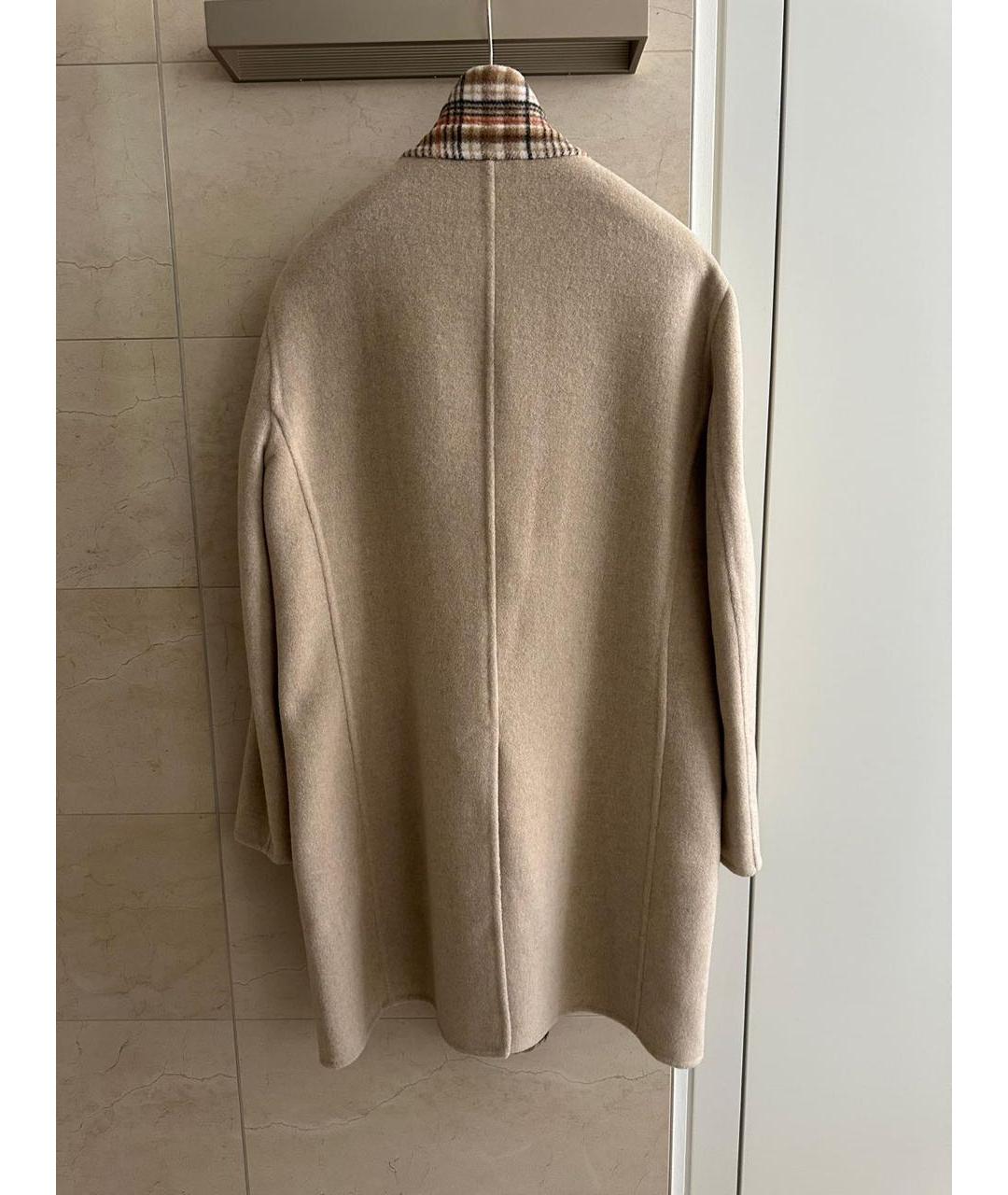 ETRO Бежевое шерстяное пальто, фото 4