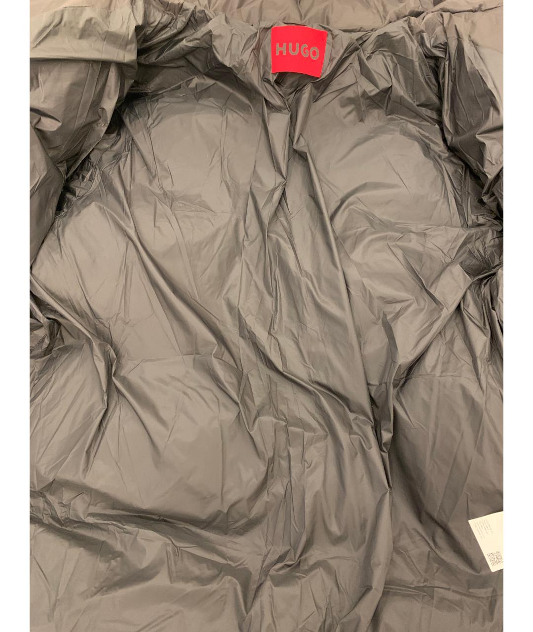 HUGO Черный полиэстеровый пуховик, фото 7