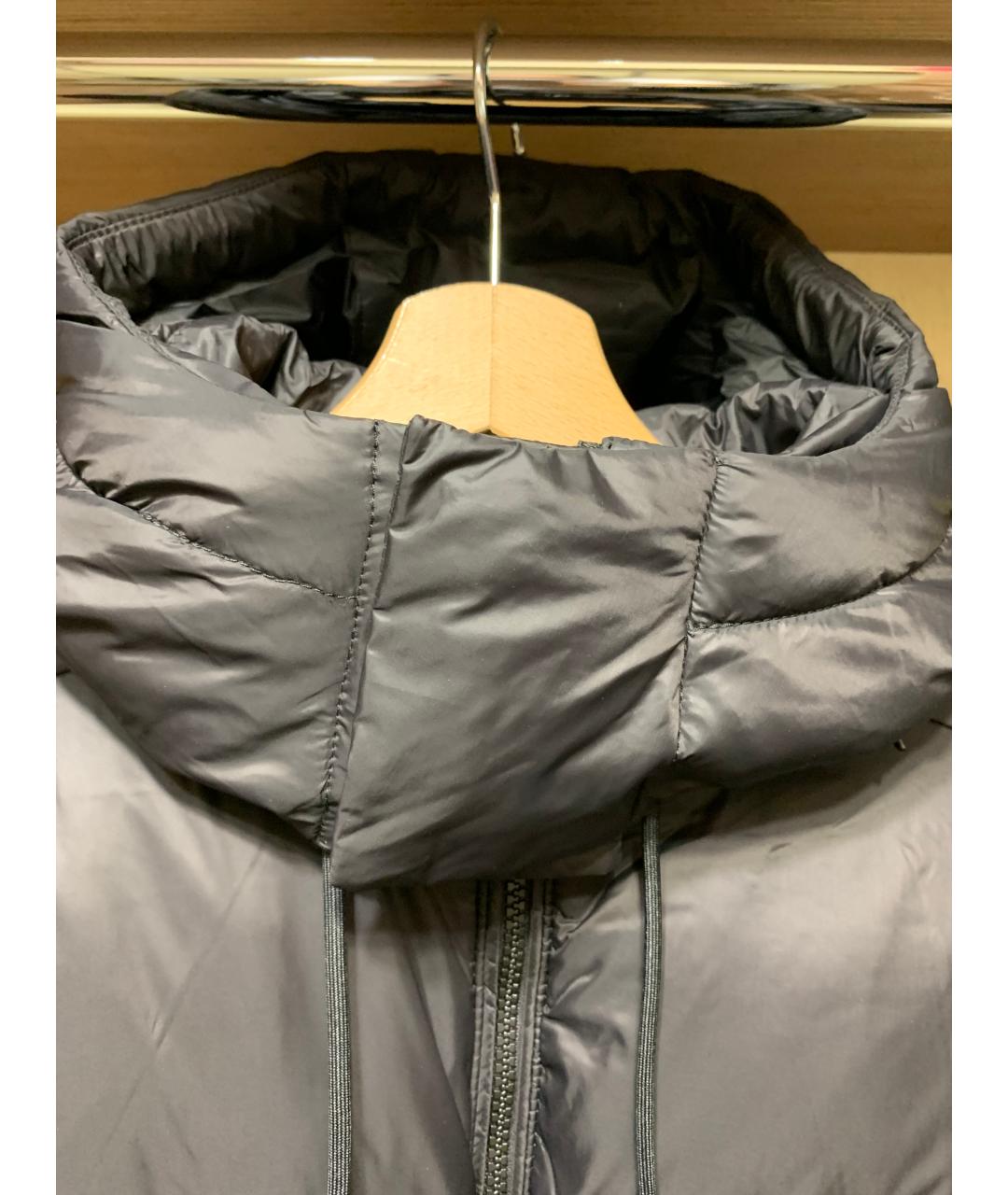 HUGO Черный полиэстеровый пуховик, фото 4