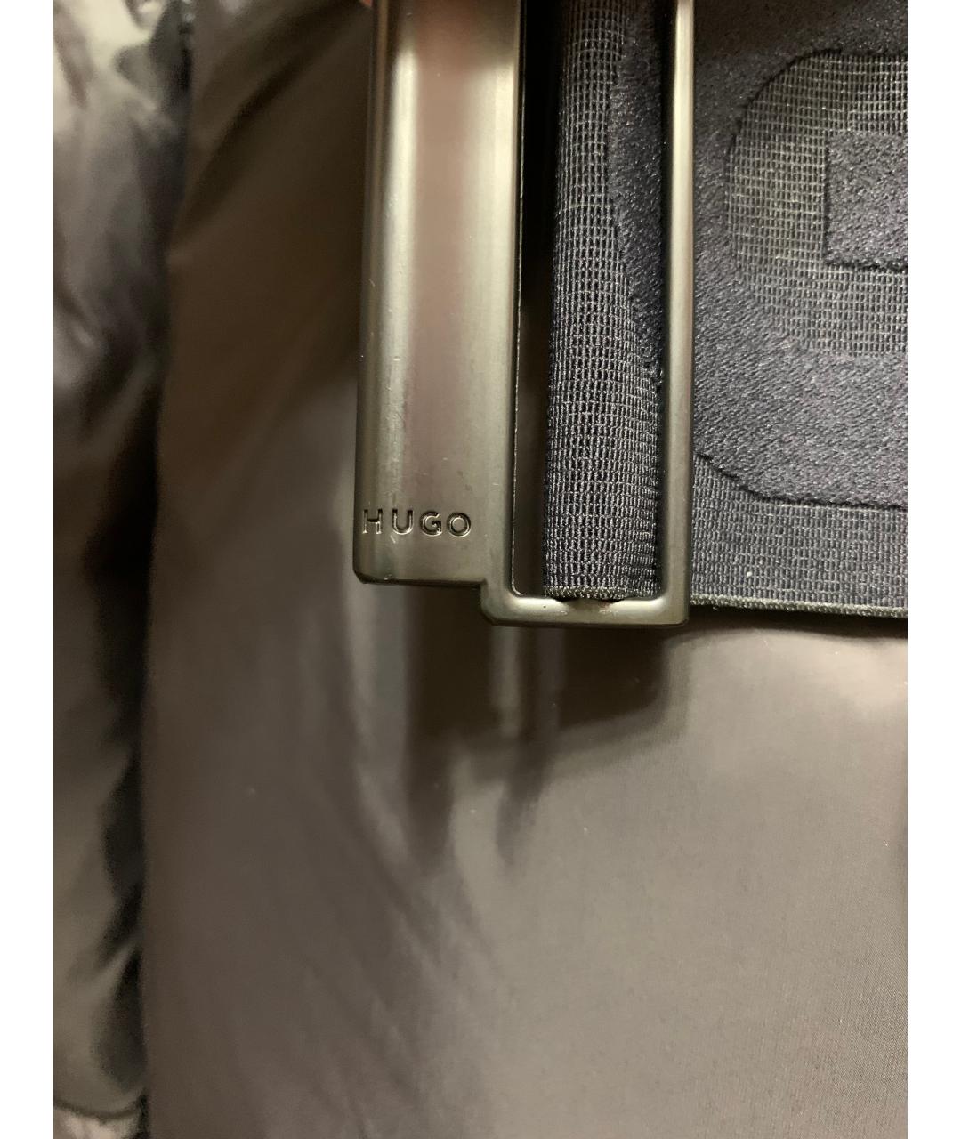 HUGO Черный полиэстеровый пуховик, фото 5