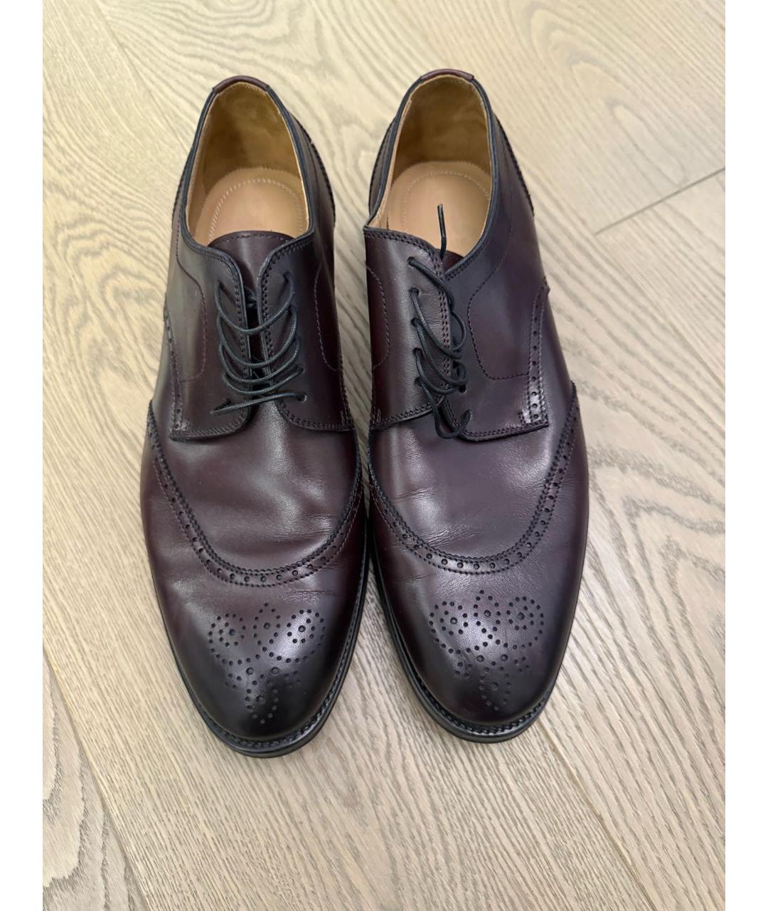 KITON Коричневые кожаные туфли, фото 2