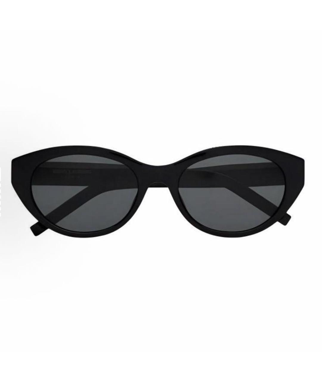 SAINT LAURENT Черные пластиковые солнцезащитные очки, фото 2
