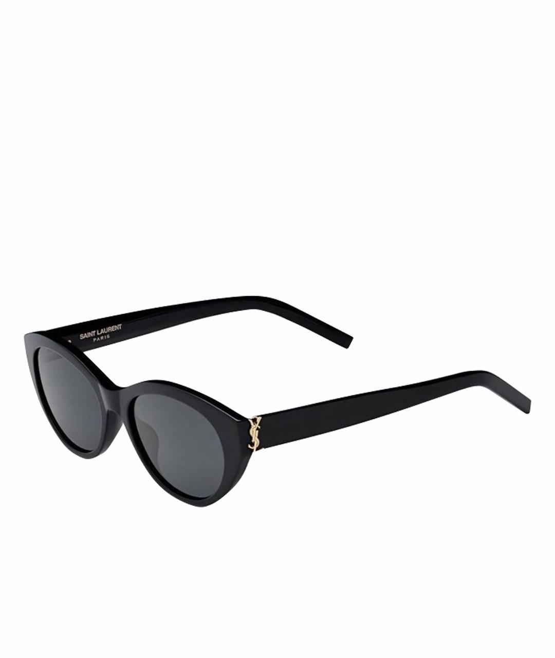 SAINT LAURENT Черные пластиковые солнцезащитные очки, фото 1