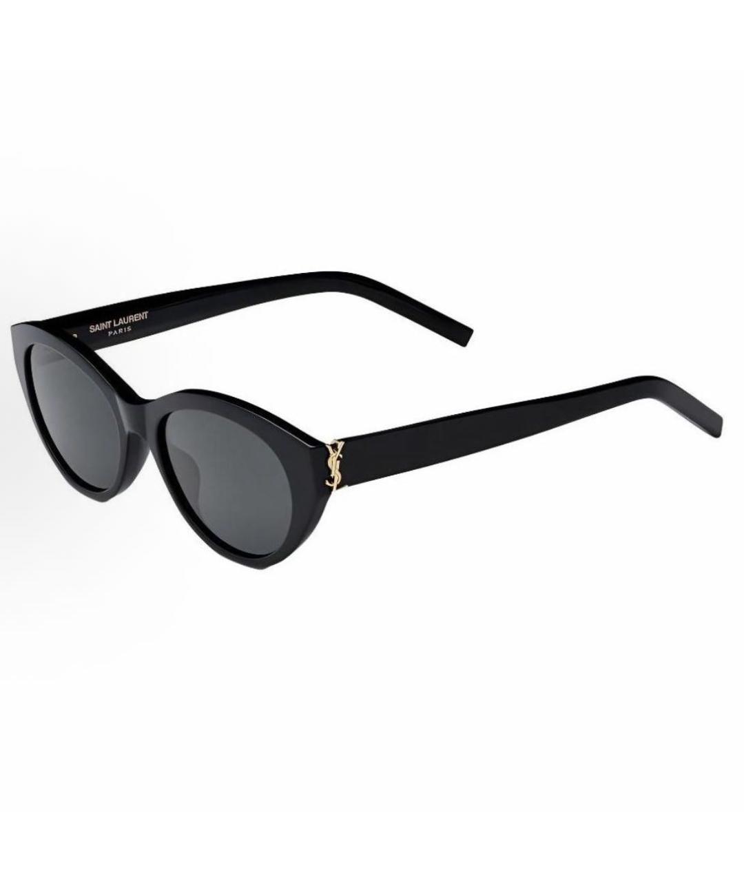 SAINT LAURENT Черные пластиковые солнцезащитные очки, фото 3