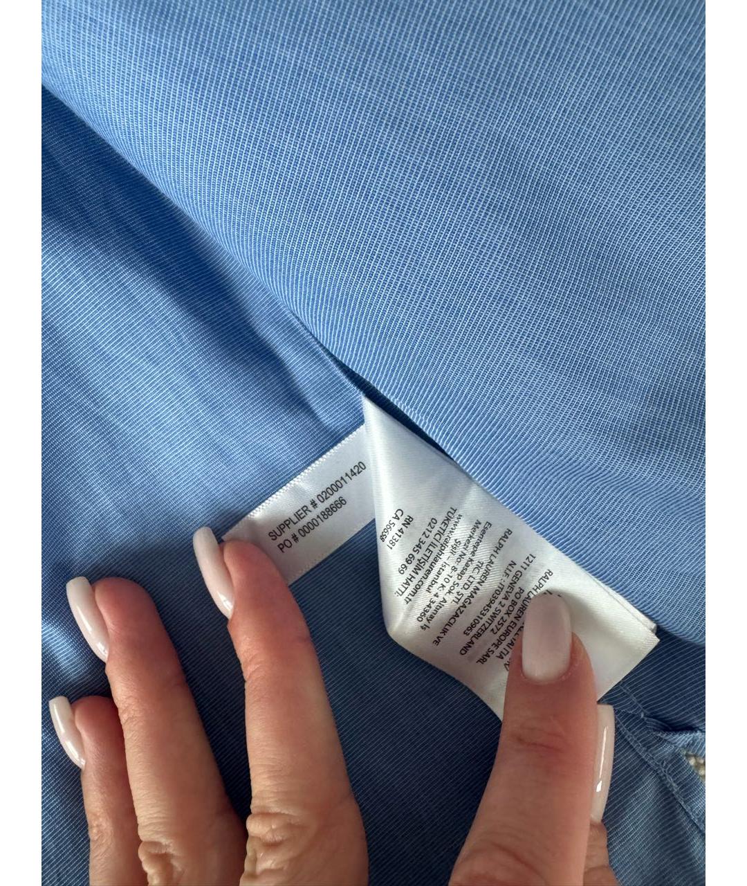 POLO RALPH LAUREN Голубая рубашка, фото 4