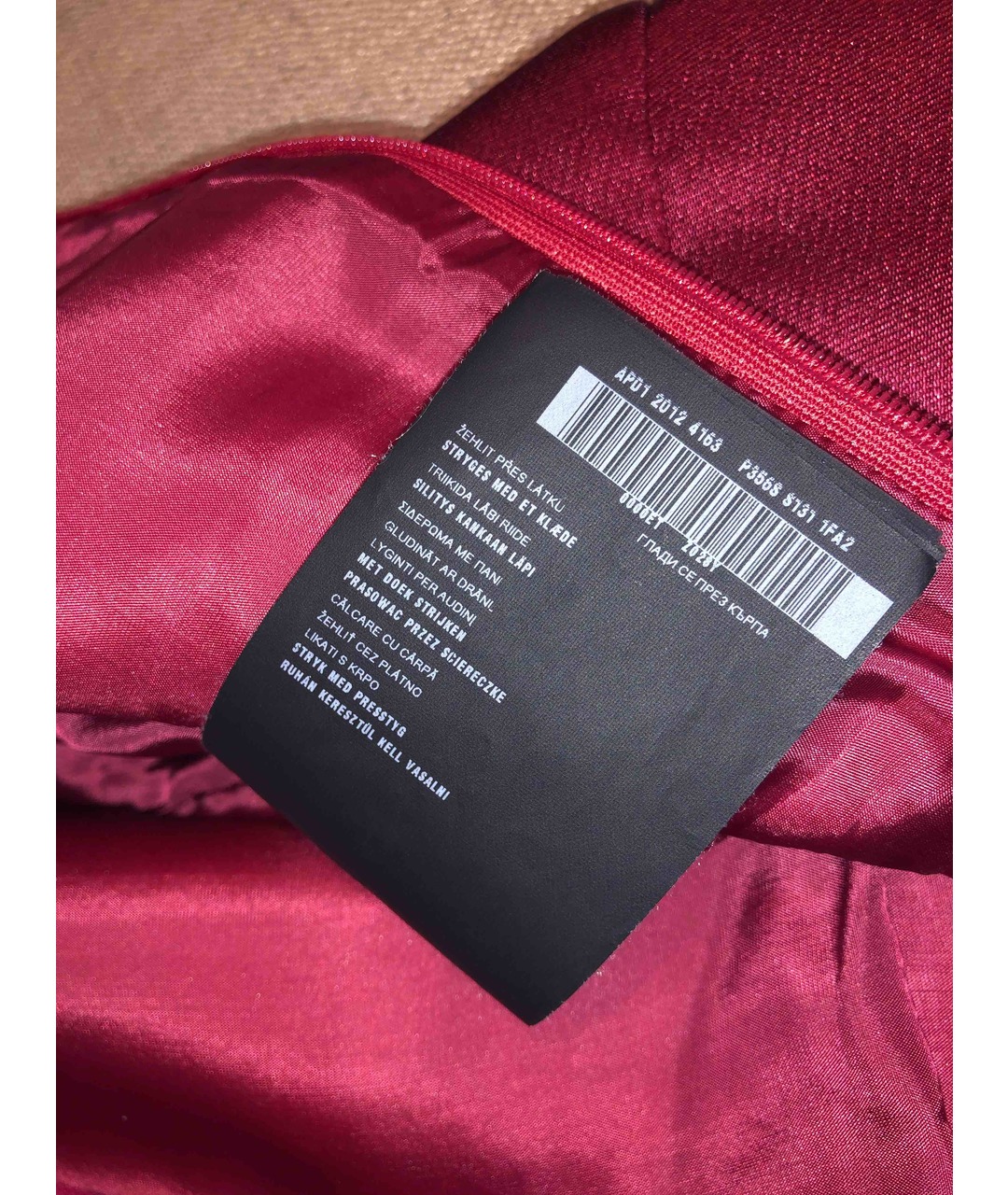 PRADA Бордовое шелковое коктейльное платье, фото 5