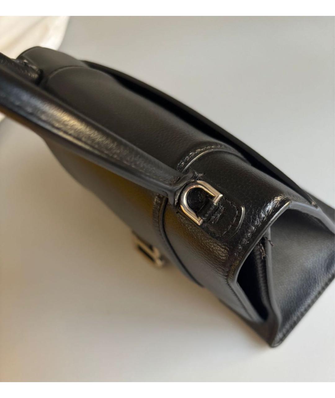 BALENCIAGA Черная кожаная сумка с короткими ручками, фото 8