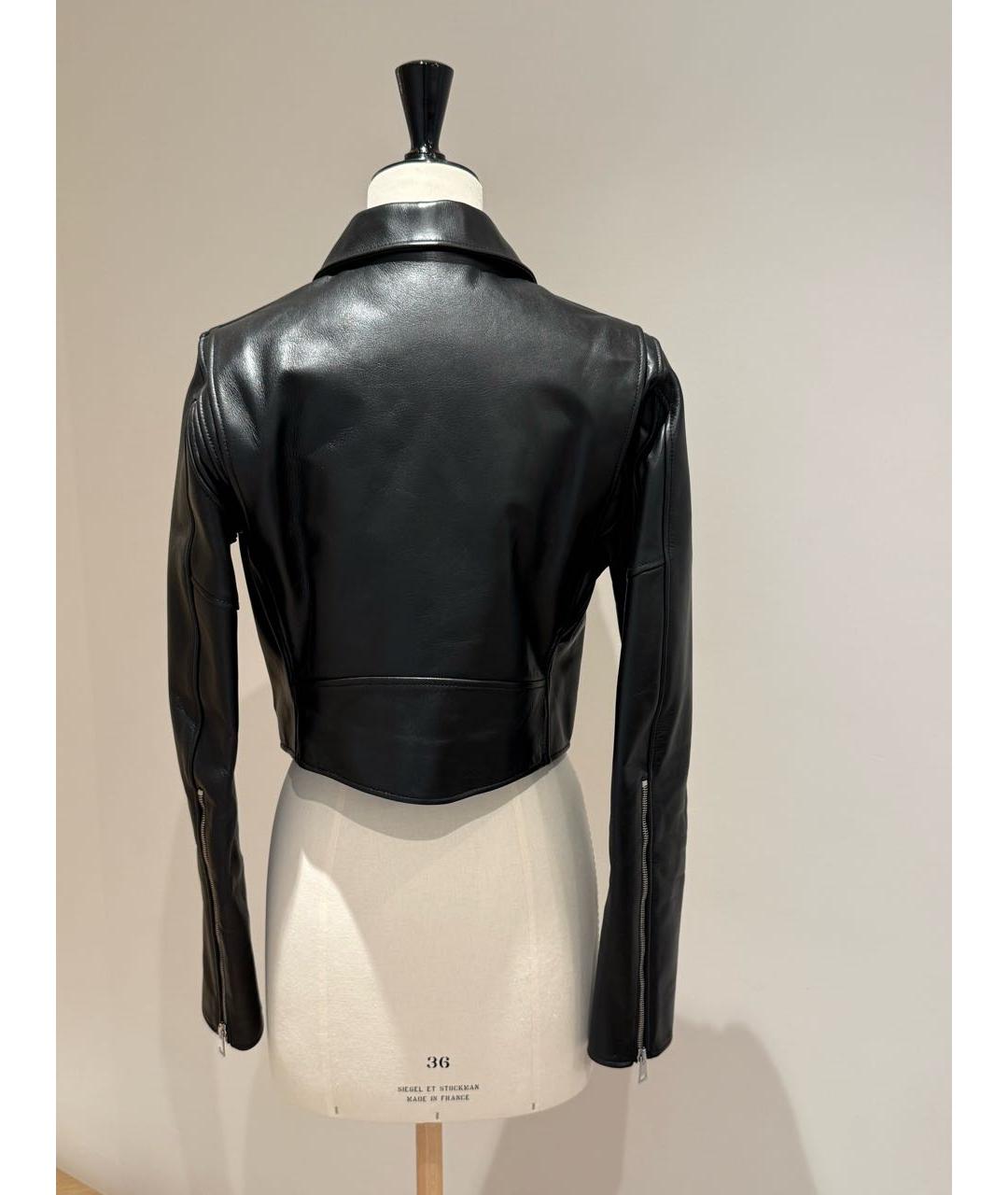 BOTTEGA VENETA Черная кожаная куртка, фото 3