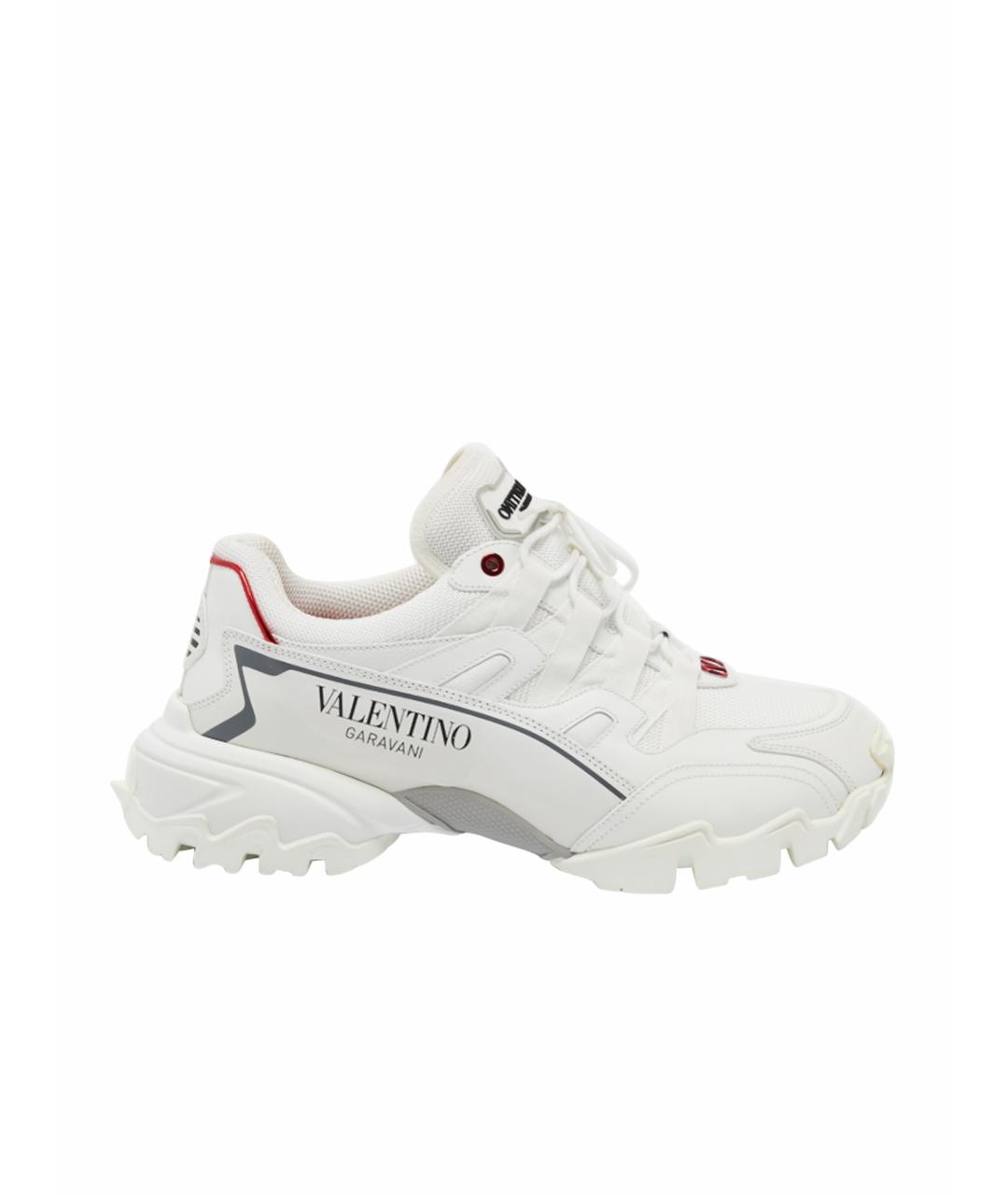 VALENTINO Белые синтетические высокие кроссовки / кеды, фото 1