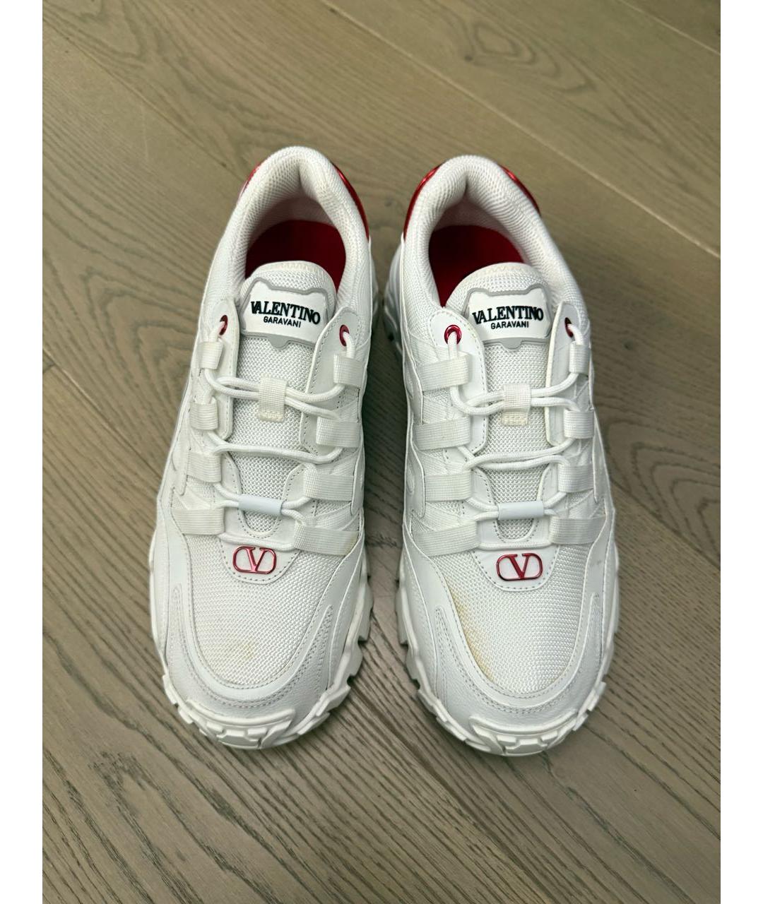 VALENTINO Белые синтетические высокие кроссовки / кеды, фото 2