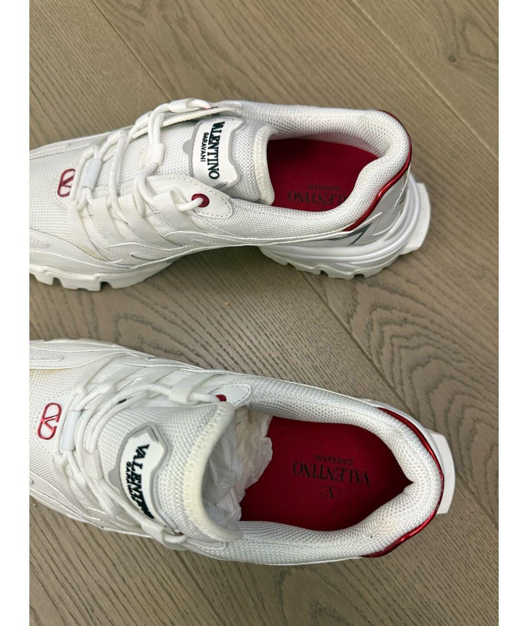 VALENTINO Белые синтетические высокие кроссовки / кеды, фото 3