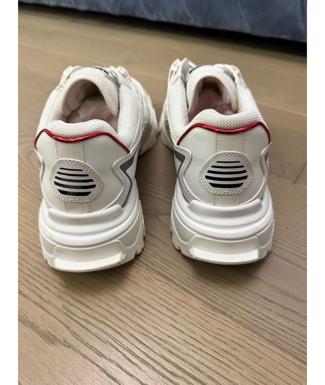 VALENTINO Белые синтетические высокие кроссовки / кеды, фото 4