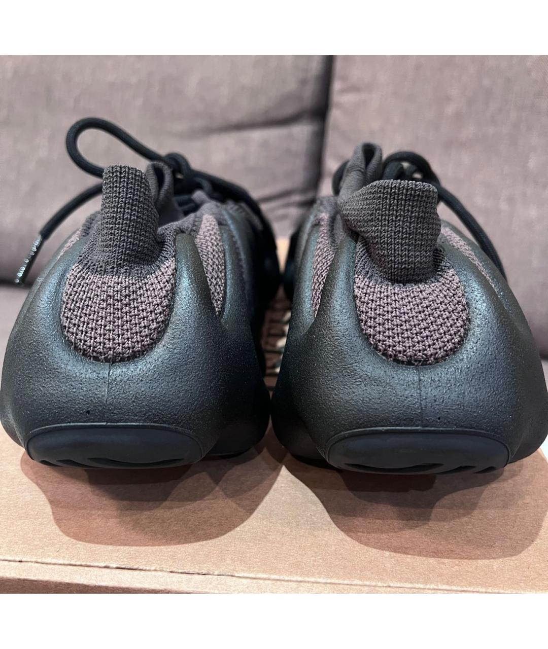 ADIDAS YEEZY Черные синтетические низкие кроссовки / кеды, фото 4