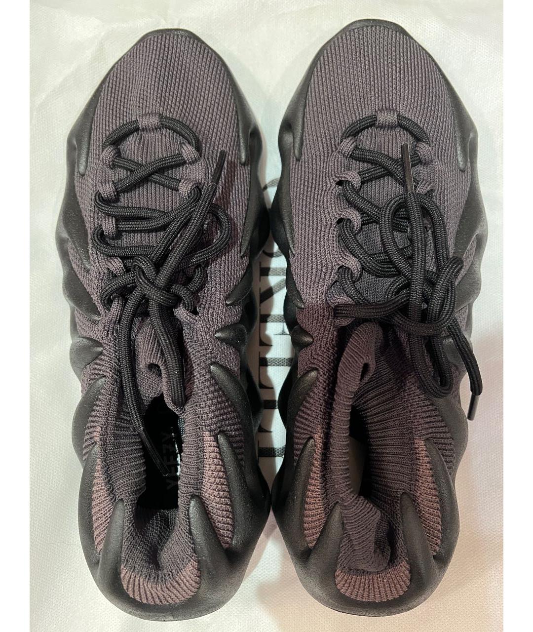 ADIDAS YEEZY Черные синтетические низкие кроссовки / кеды, фото 3