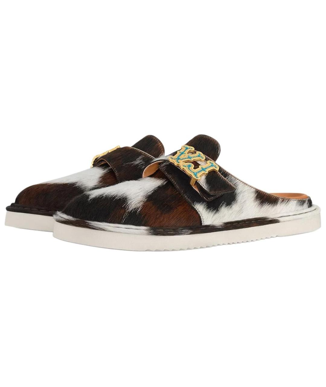 LOUIS VUITTON Мульти кожаные слипоны, фото 3