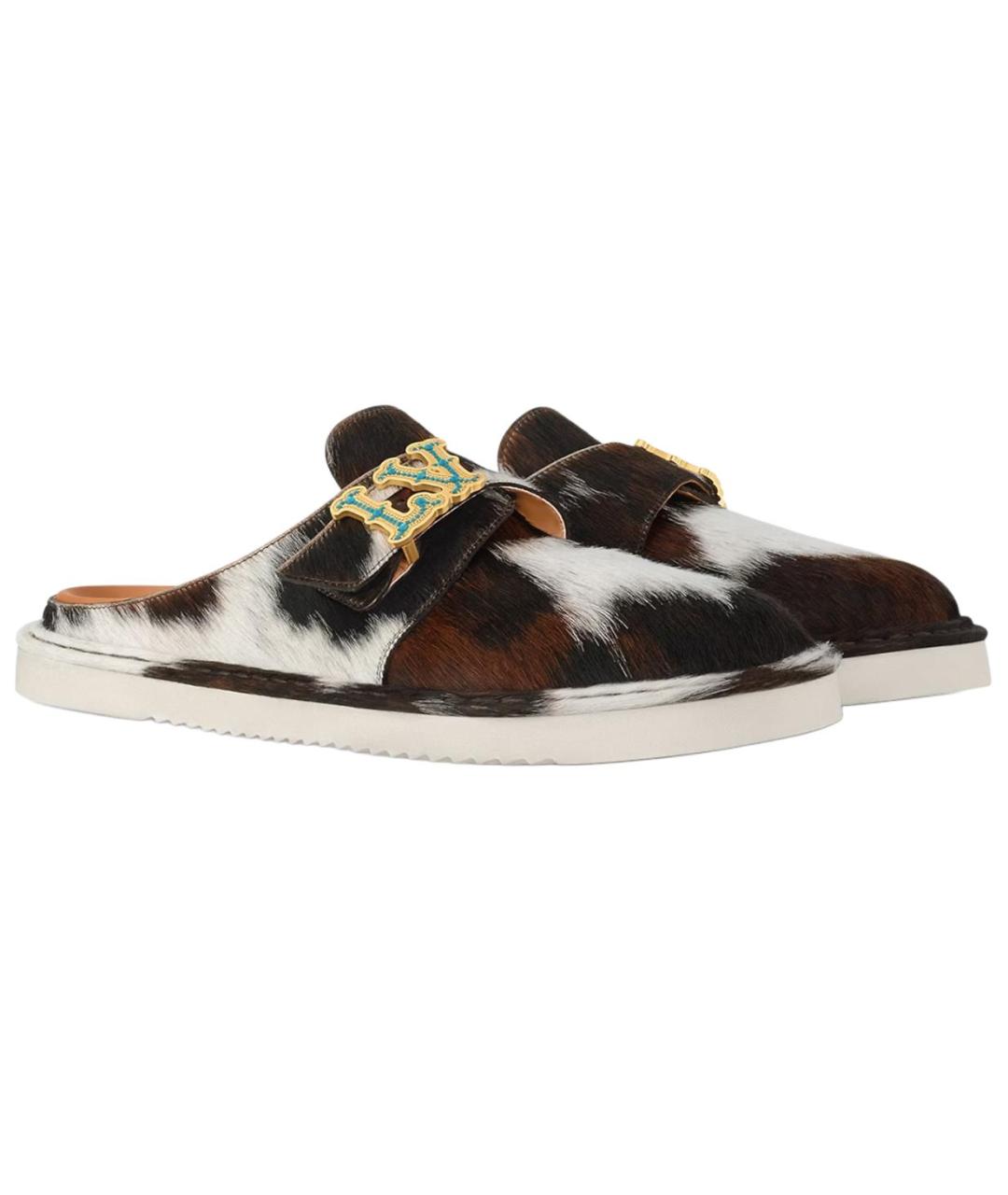 LOUIS VUITTON Мульти кожаные слипоны, фото 4