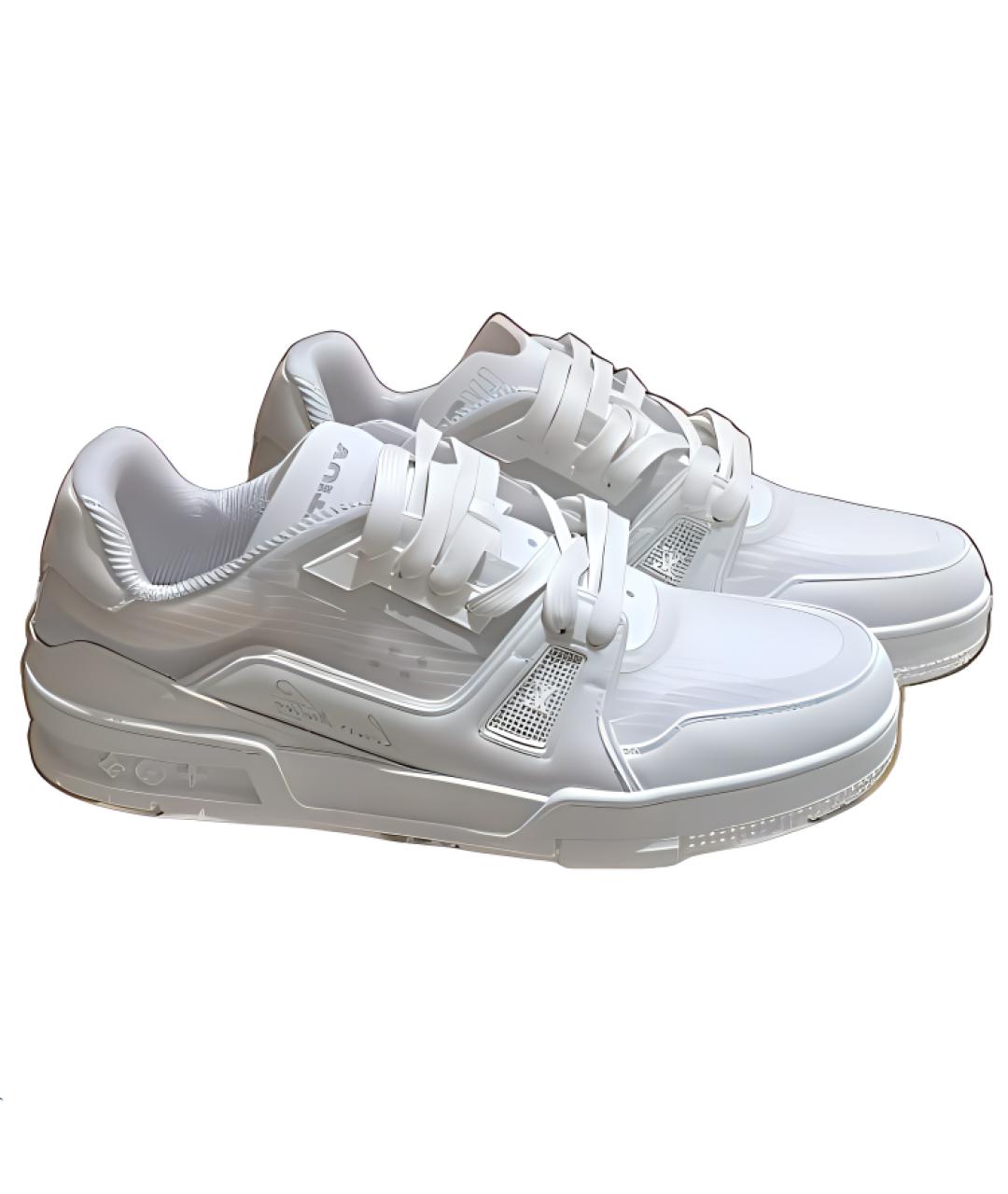 LOUIS VUITTON Белые низкие кроссовки / кеды, фото 3