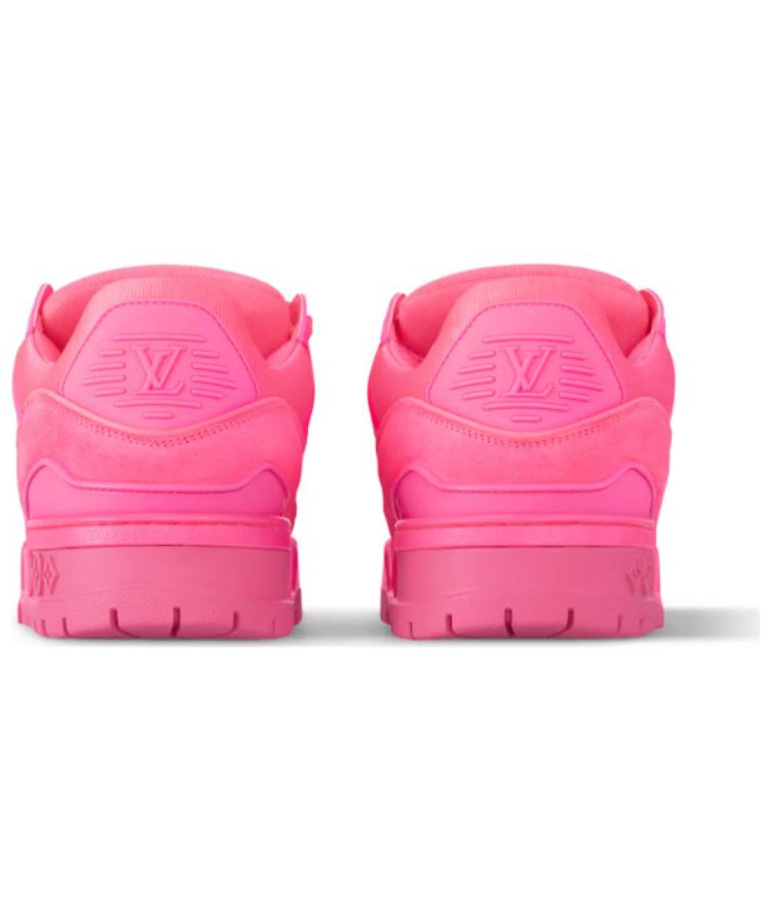 LOUIS VUITTON Розовые кожаные кроссовки, фото 5