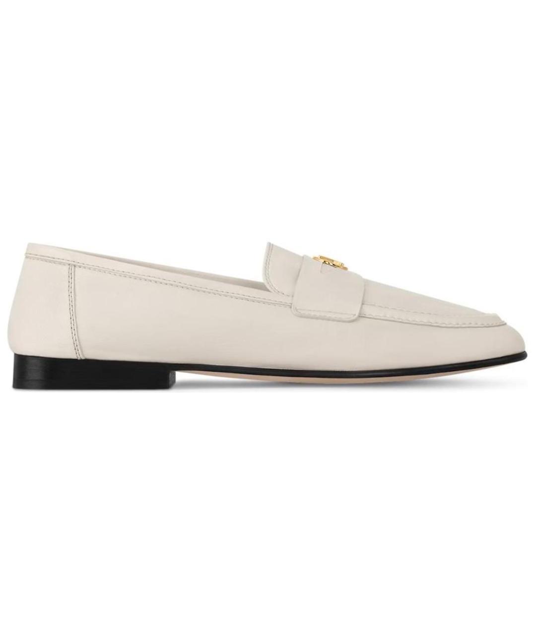 LOUIS VUITTON Бежевые кожаные лоферы, фото 1