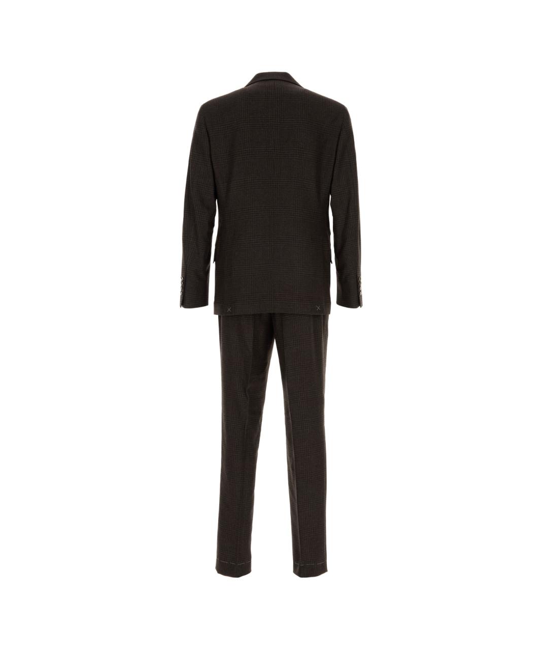 BRUNELLO CUCINELLI Коричневый классический костюм, фото 2