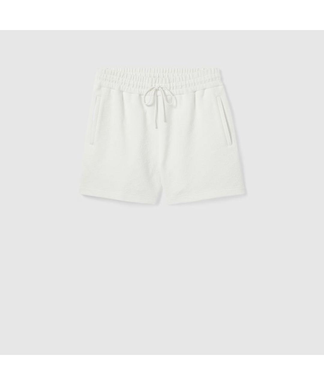 GUCCI Белые хлопковые шорты, фото 6