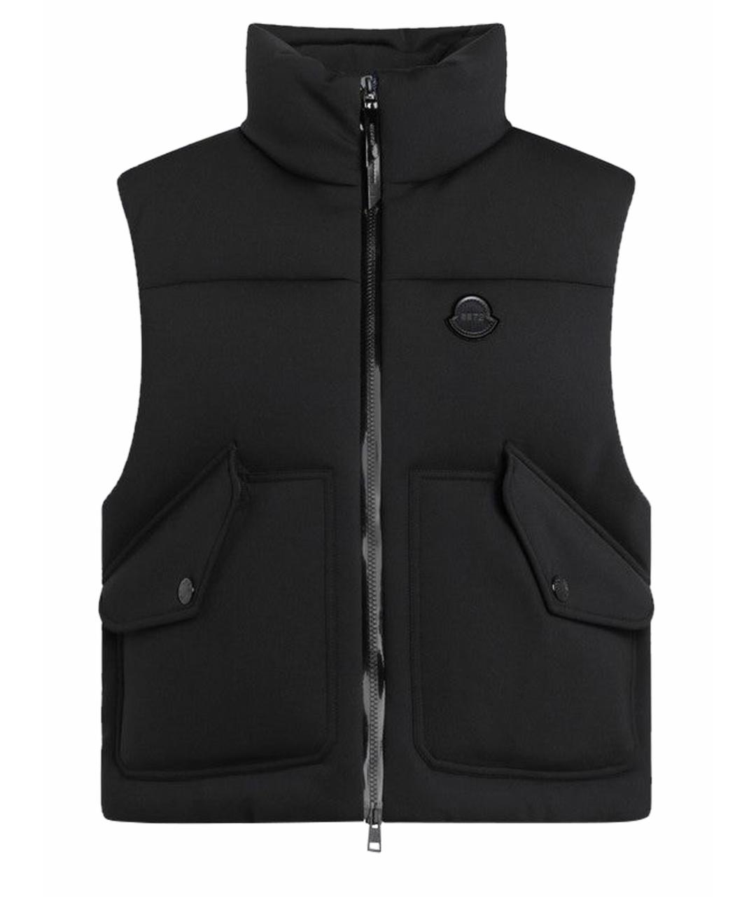 MONCLER Черный полиамидовый жилет, фото 1