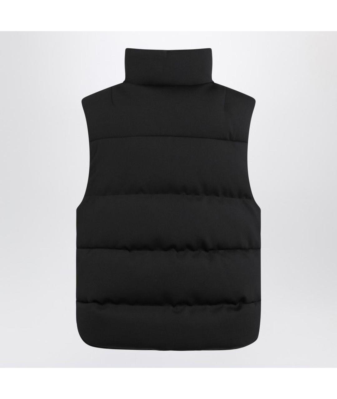 MONCLER Черный полиамидовый жилет, фото 2