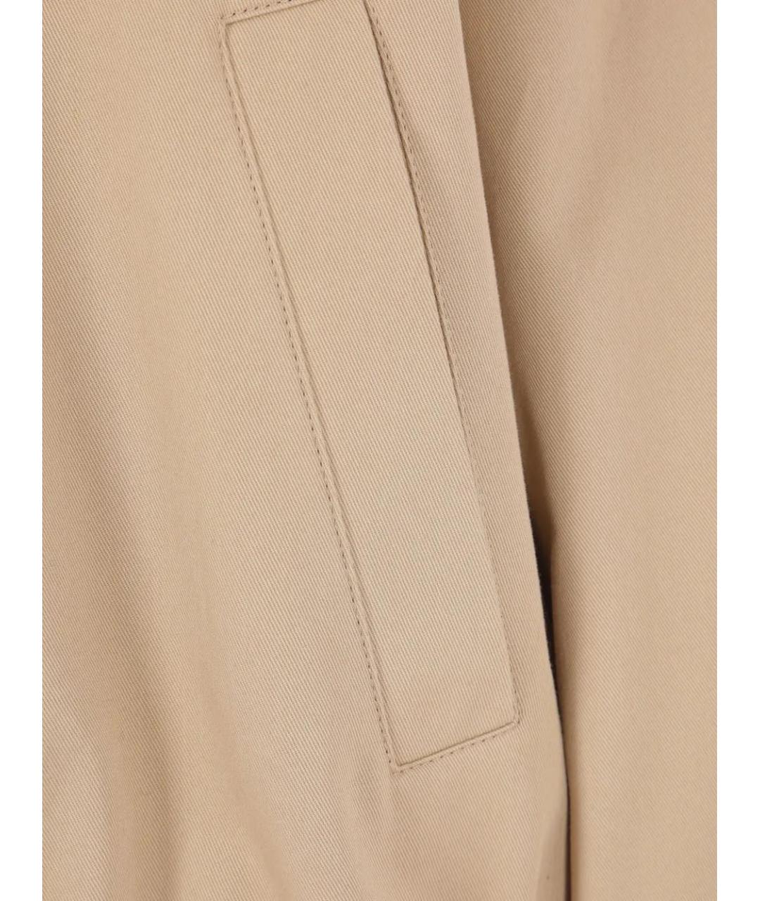 SAINT LAURENT Бежевая хлопковая куртка, фото 4