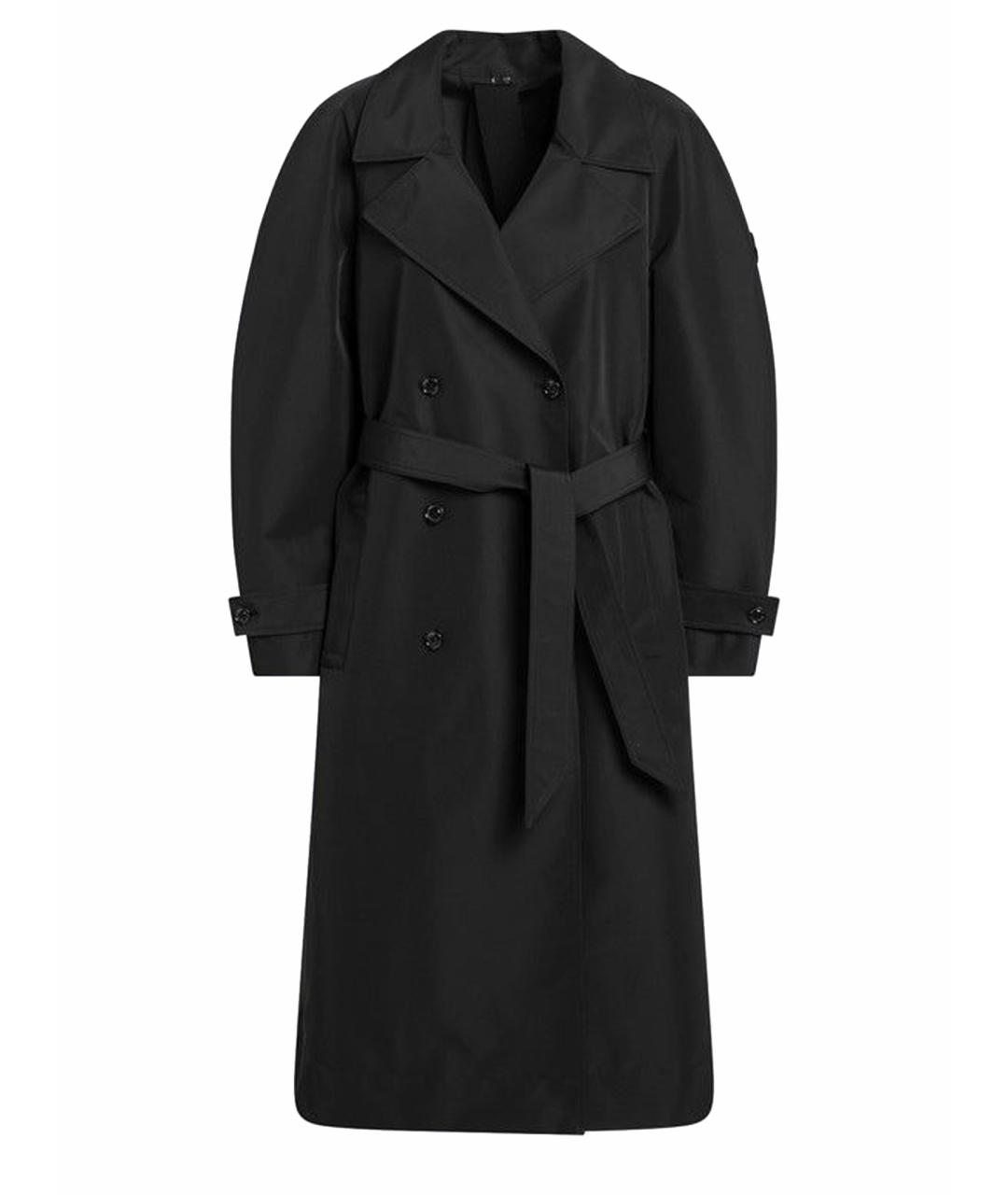 MONCLER Черный полиэстеровый тренч/плащ, фото 1