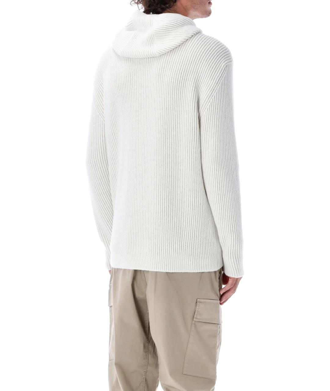 CP COMPANY Белый хлопковый кардиган, фото 3