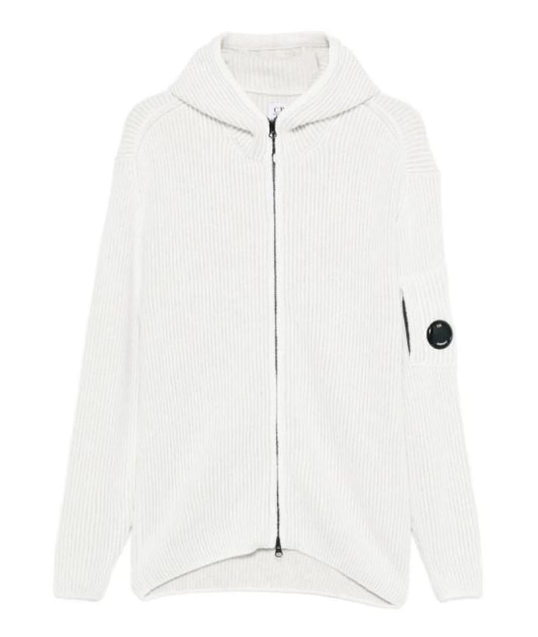 CP COMPANY Белый хлопковый кардиган, фото 1