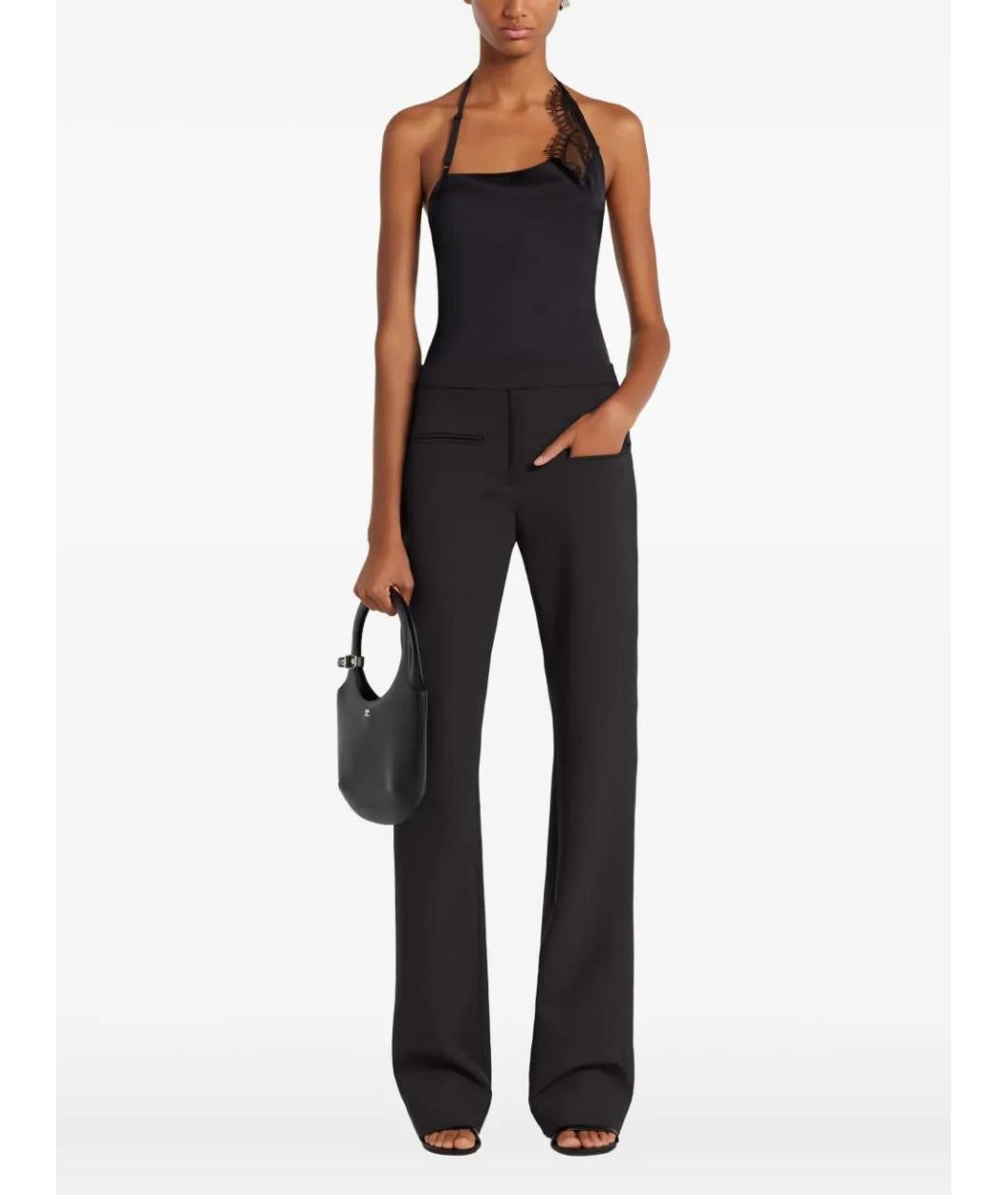 COURREGES Черная вискозная майка, фото 2