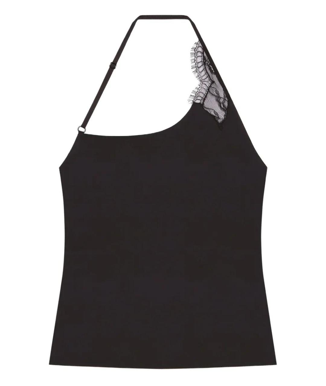 COURREGES Черная вискозная майка, фото 1