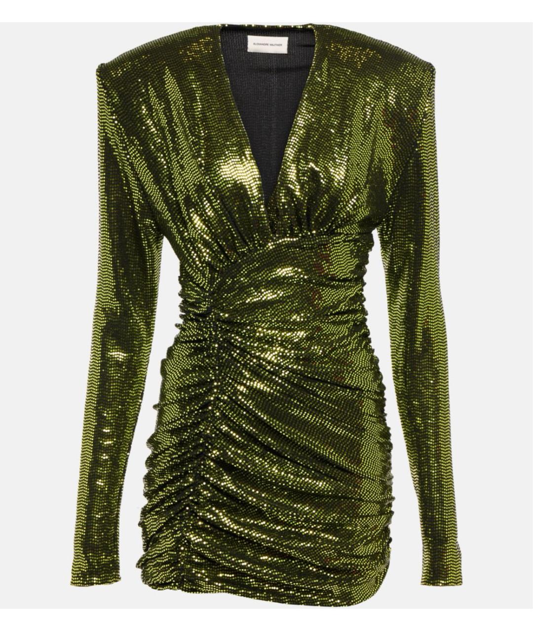 ALEXANDRE VAUTHIER Зеленые полиамидовое коктейльное платье, фото 5