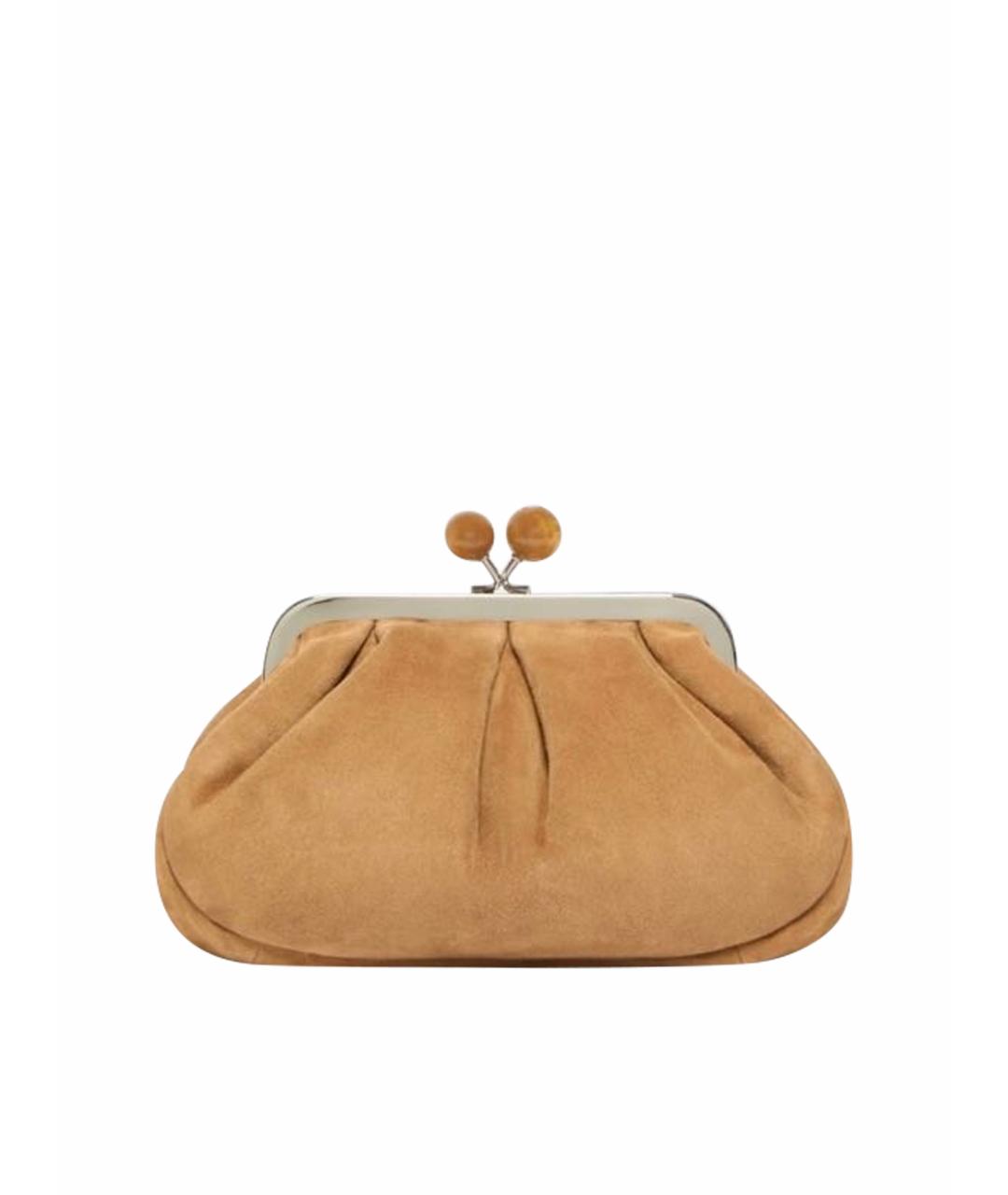 WEEKEND MAX MARA Коричневая замшевая сумка через плечо, фото 1
