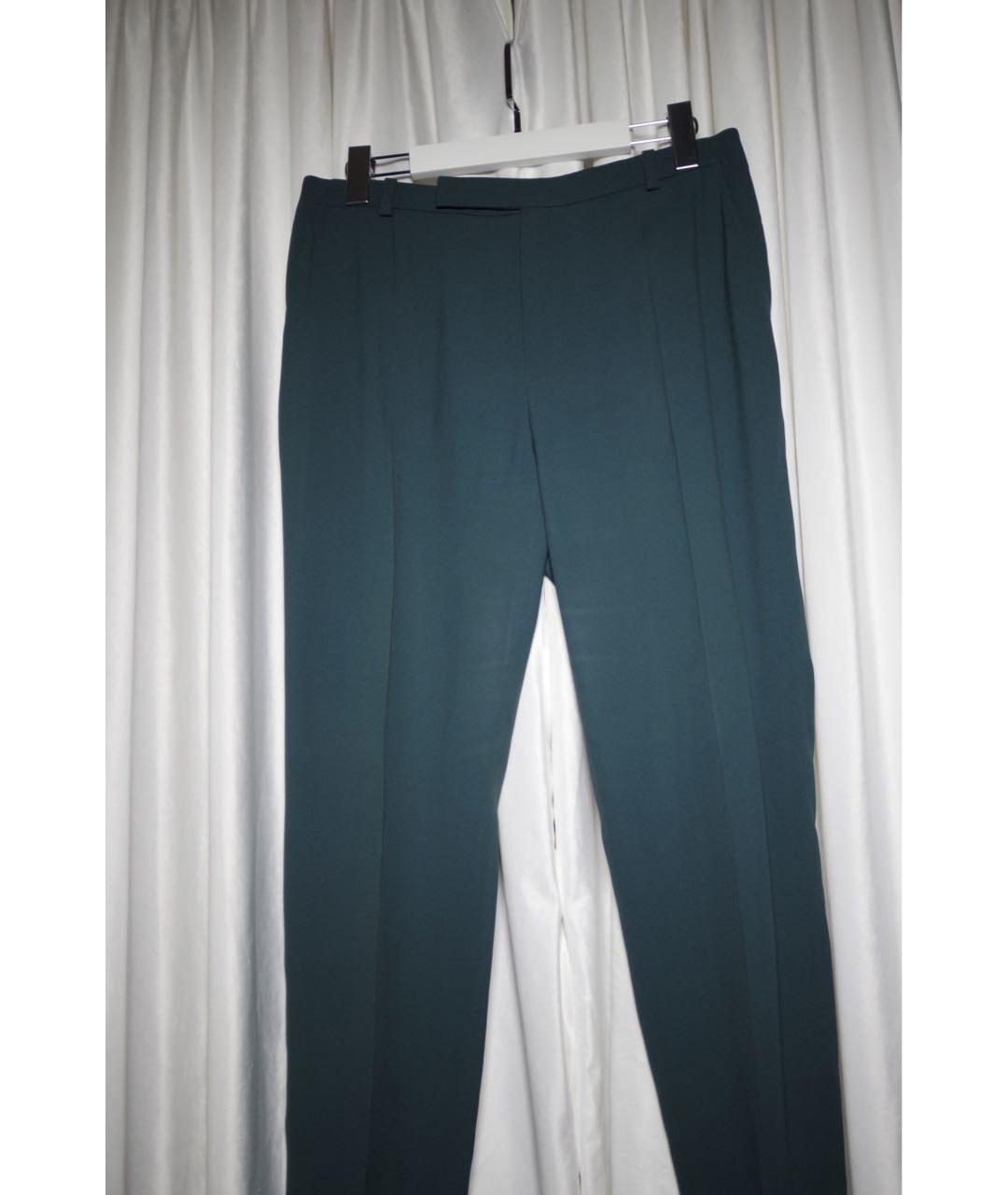 KENZO Бирюзовые ацетатные брюки узкие, фото 6