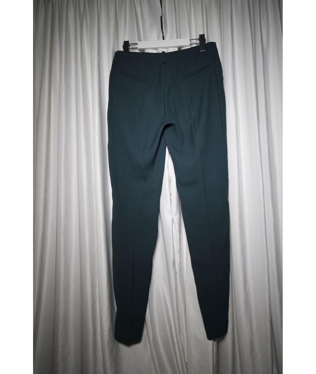 KENZO Бирюзовые ацетатные брюки узкие, фото 2