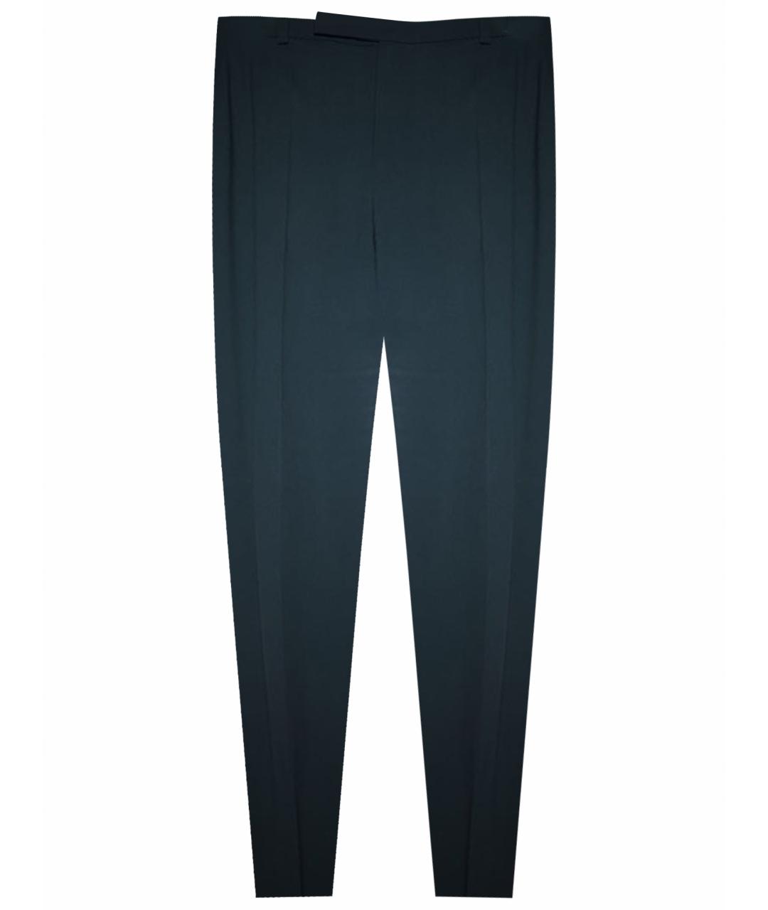 KENZO Бирюзовые ацетатные брюки узкие, фото 1