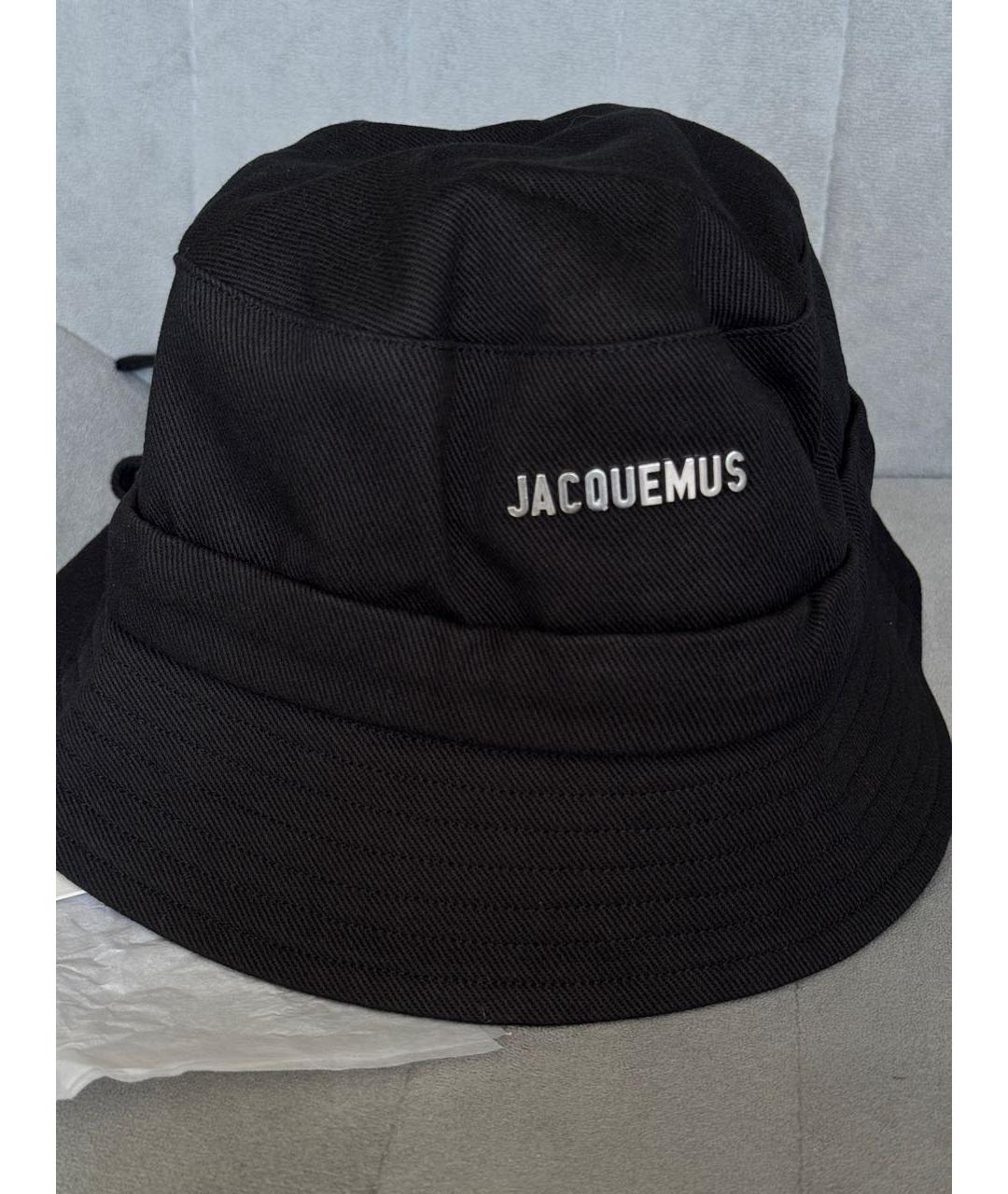 JACQUEMUS Черная хлопковая панама, фото 2