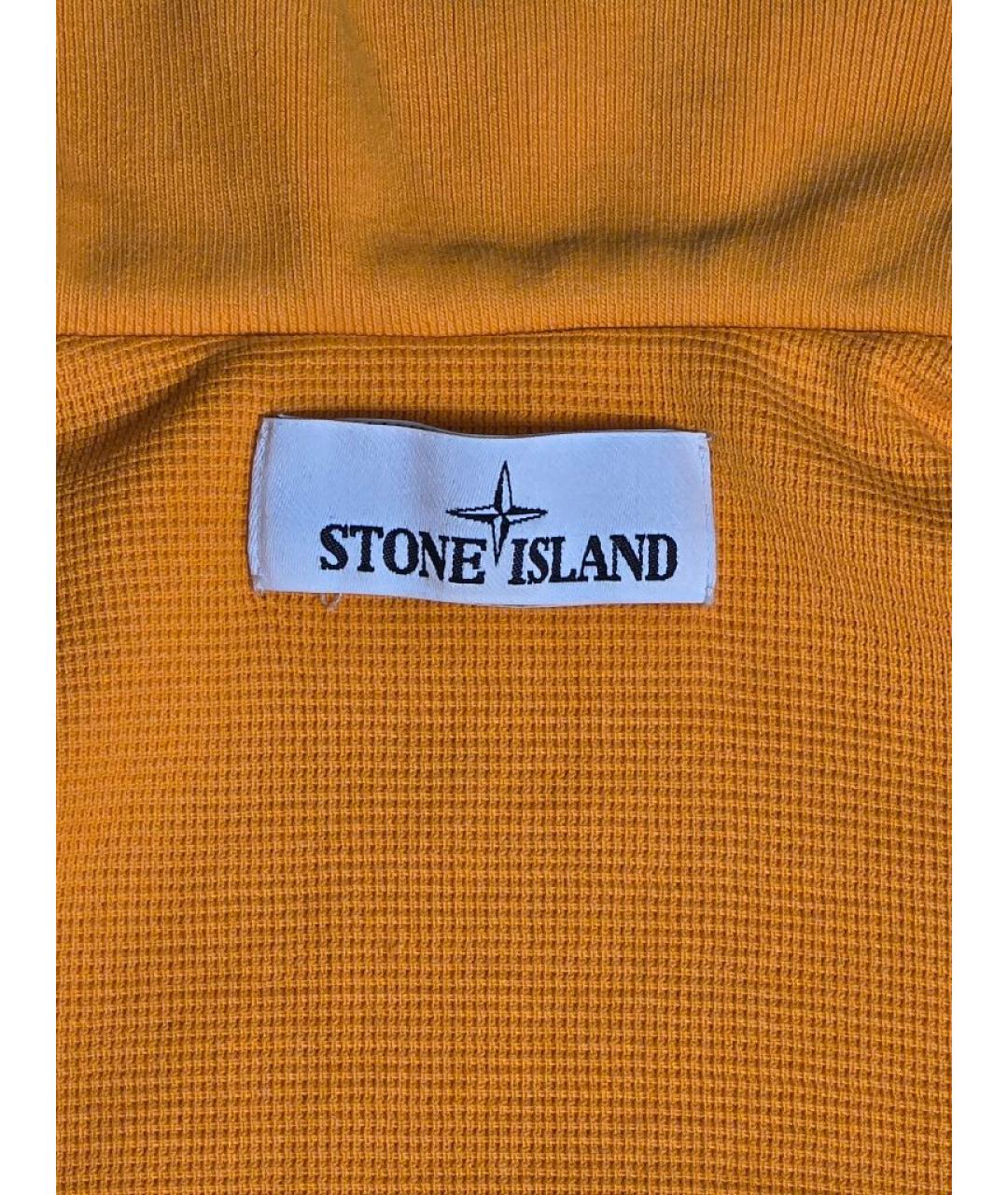 STONE ISLAND Оранжевый хлопковый жилет, фото 3