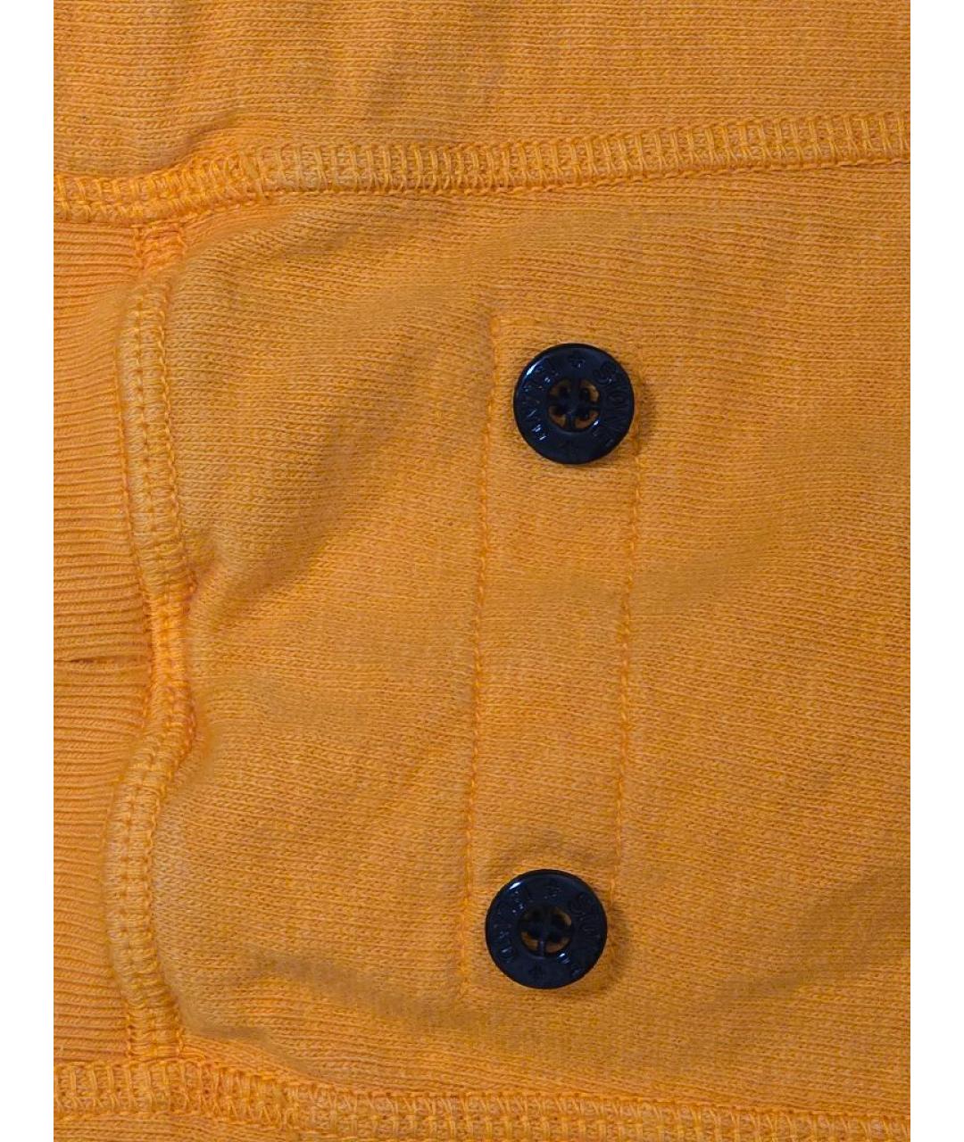 STONE ISLAND Оранжевый хлопковый жилет, фото 7
