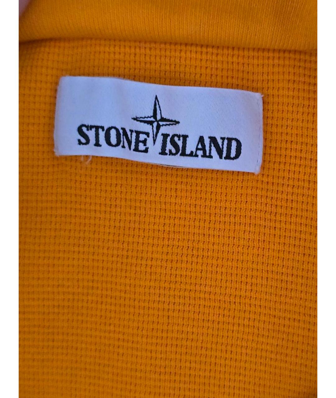 STONE ISLAND Оранжевый хлопковый жилет, фото 8