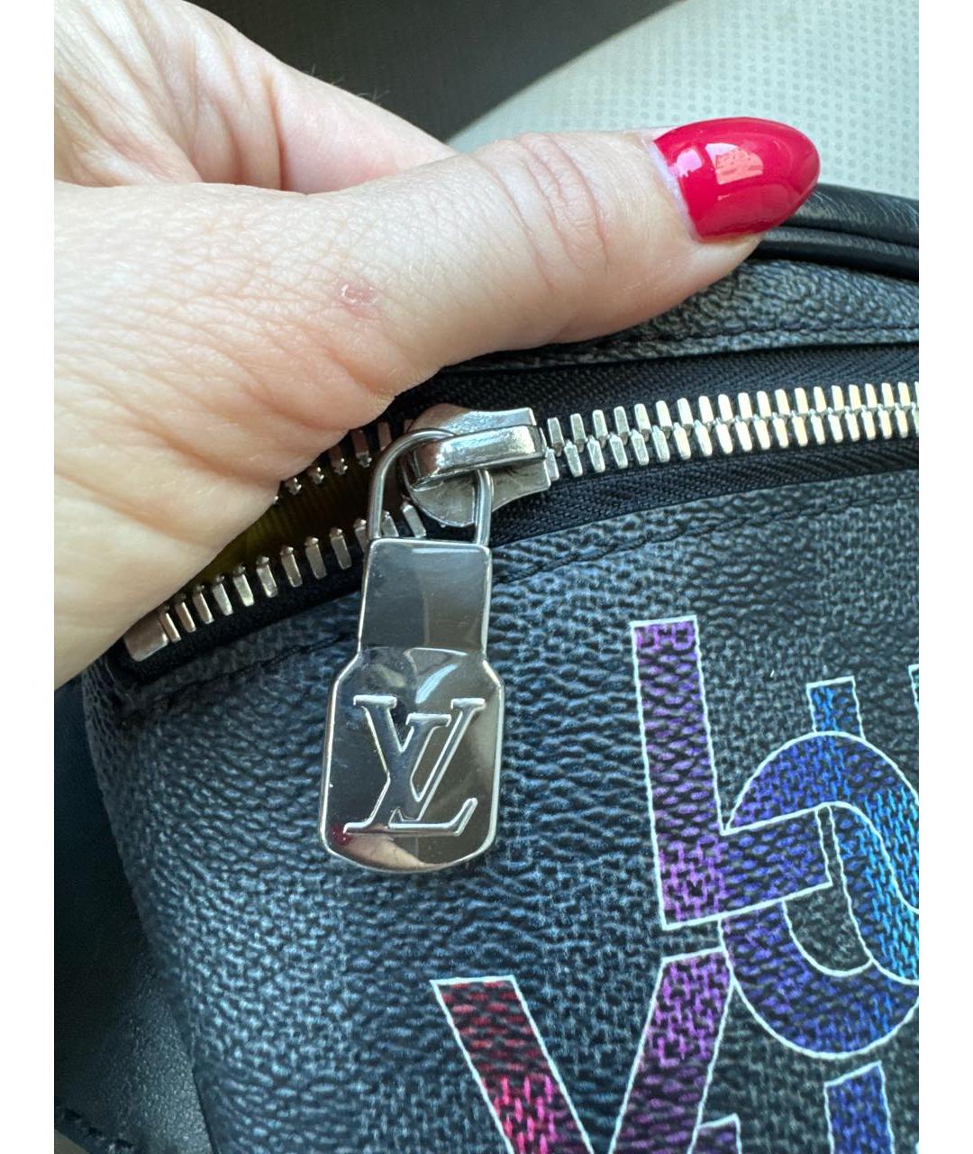 LOUIS VUITTON Темно-синяя поясная сумка, фото 2
